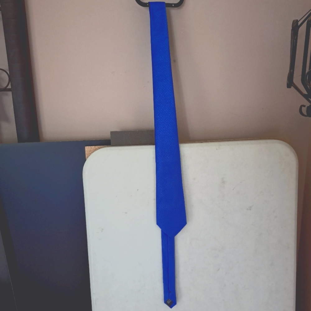 DiBanGu Shimmery Blue Tie